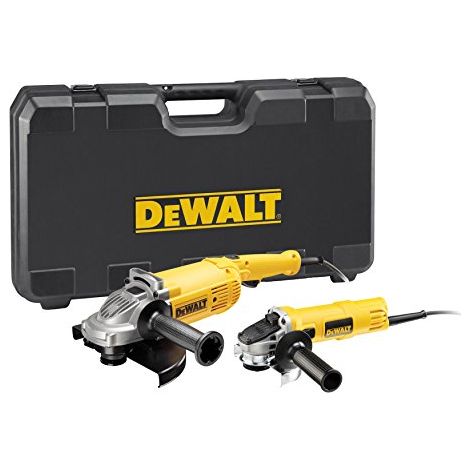 Smerigliatrice angolare DeWALT doppio set 230 \/ 125 mm in valigetta