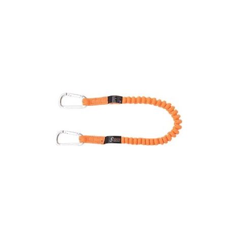 KRATOS SAFETY - Longe élastique avec connecteurs integres pour connexion outils - 1 m