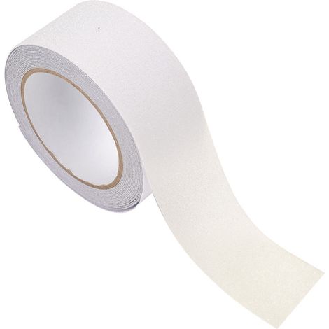 Cinta adhesiva antideslizante de PVC de 5 m x 5 cm para escaleras, suelos, seguridad y decoración – Transparente (1/5)