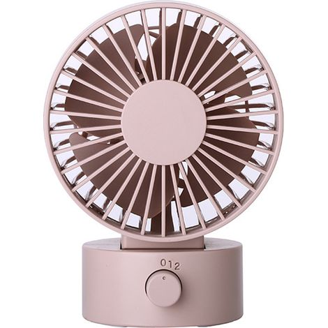 Ventilateur USB - Ventilateur de bureau compact silencieux - Pour bureau maison bureau à domicile - 2 vitesses - 1 mode silencieux - 1 unité (1/5)