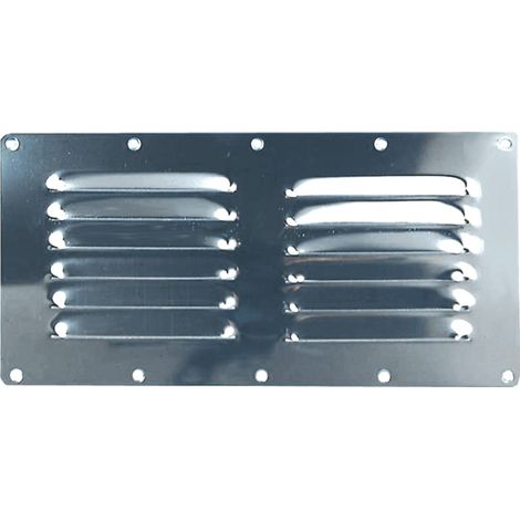 Lüftungsgitter aus Edelstahl 230 x 115 mm