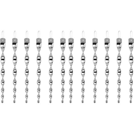 12Pcs Répulsif Oiseaux, Spirale Réfléchissante Barre Effaroucheur Oiseaux Repulsif Pigeon Effaroucheur Oiseaux 360 Degrés Réfléchissant Repulsif Oiseaux pour Balcon Potager Fruitiers (1/5)