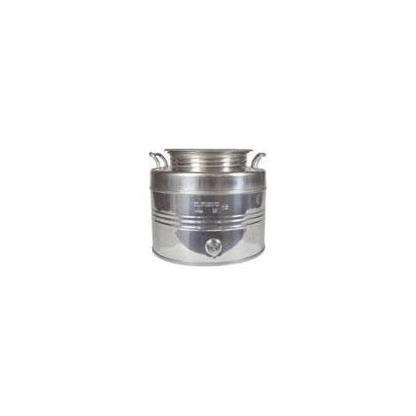 FUSTO INOX PER OLIO GRAFFATO LT.15  ø mm.310x290h.    MAFFEI