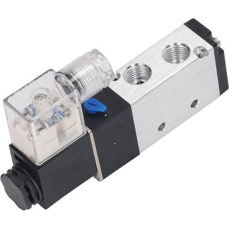 Électrovanne pneumatique 5/2 voies, à pilotage interne, réversible, 24 V CC (1/4)