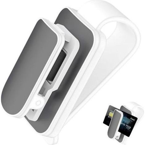 Support Lunettes Voiture - Clip Visière Auto - Boîte Protection Intégrée - Organisation Intérieur Auto - 2 Pièces (1/5)