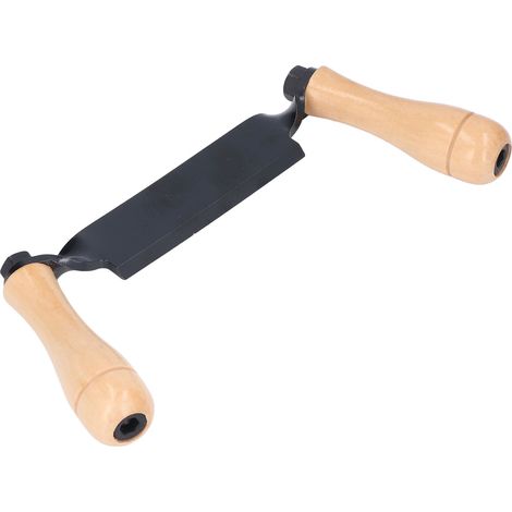 Couteau à dégrossir droit en acier tungstène, manche en bois, outil sûr et durable pour le dégrossissage de bûches et de poteaux de clôture (20 cm). (1/5)