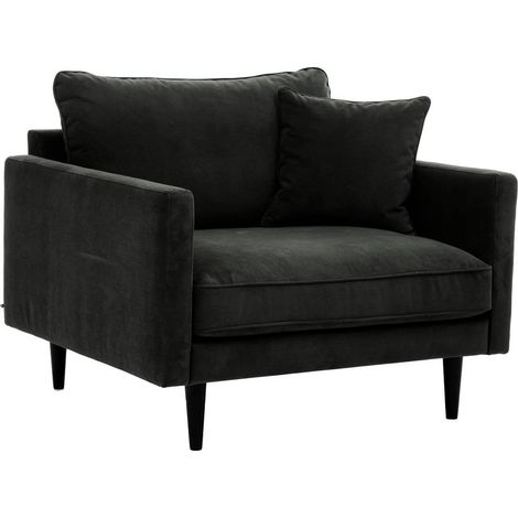 Sessel XL Candice - Samt - grau