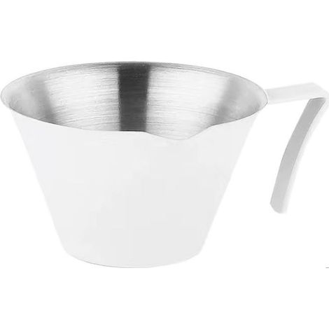 Tasses à expresso, 100 ml avec poignée en acier inoxydable, tasses à mesurer pour expresso en acier inoxydable, tasses à (1/4)