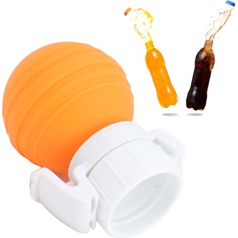Bouchon à pompe, bouchon de bouteille de soda avec pompe à air, bouchon à pompe à air pour boissons gazeuses, bouchon étanche pour garder vos boissons mousseuses et orangées. (1/5)