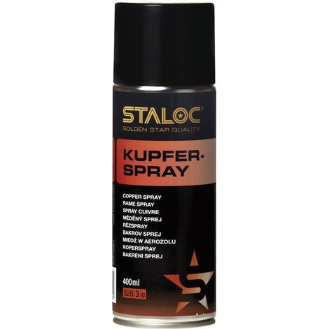 STALOC Kupfer-Spray Spezial-Schmierstoff auf Kupferbasis für die Wartung und Pflege von KFZ 400 ml