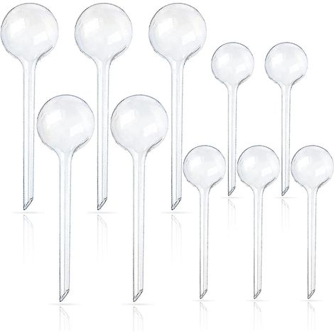 Lot de 10 globes d'arrosage pour plantes, système d'irrigation goutte à goutte pour jardin (1/5)