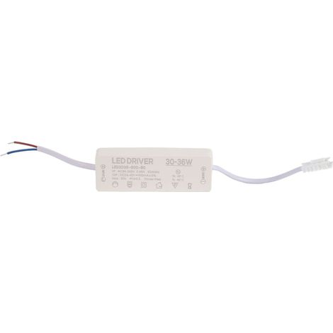 Alimentation LED, pilote 30-36W, constant 900mA, ABS compact, protection surtension, pour projets DIY (1/5)