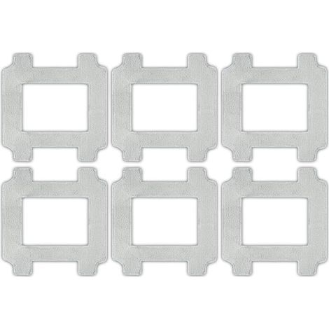 (6 Pièces) W2S/ W2S Omni Serpillères de Remplacement pour Le Robot Nettoyeur de Fenêtres ECOVACS Winbot W2S/ W2S Omni, Lingettes de Serpillère Lavables, Kit d'Accessoires, Recharge de Serpillères (1/5)