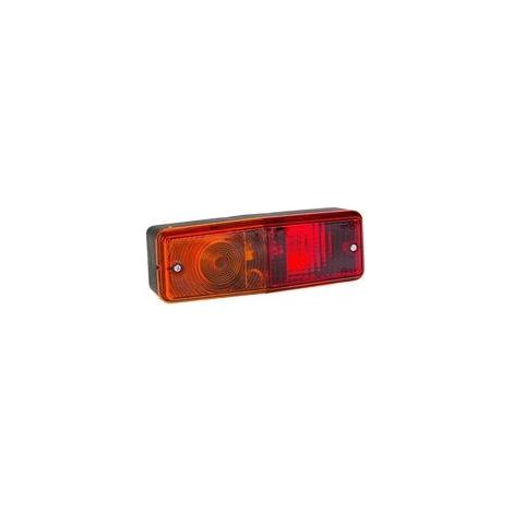 Feu arrière rectangulaire 3 fonctions – Feu rouge, stop, clignotant – Dimensions 200 mm x 65 mm x 60 mm – Entraxe 90 mm (1/3)