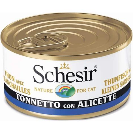 Schesir Gatto Jelly Lattina 85gr Tonnetto con Alicette (1/2)