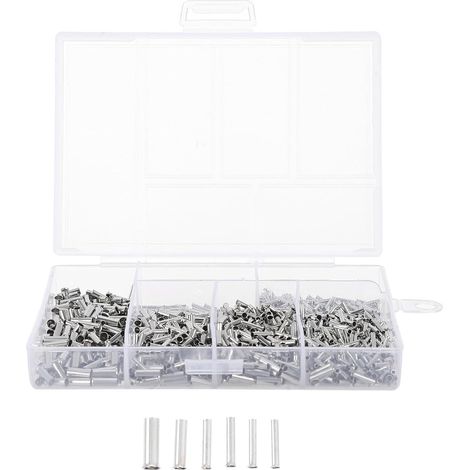 1900 Cosses à Sertir Pré-Isolées pour Fils Électriques Embouts de Sertissage Robustes Connecteurs de Câblage Électrique Kit Complet pour Installation Sécurisée et Usage (1/5)