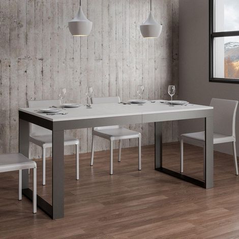 Tavolo TECNO EVOLUTION 160 allungabile fino a 264 cm BIANCO FRASSINO (1/3)