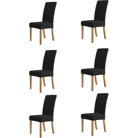 Stück graue Stuhlhussen, elastische Stuhlhussen, Esszimmerstuhl-Abdeckungen, Stuhlhussen, FLITI