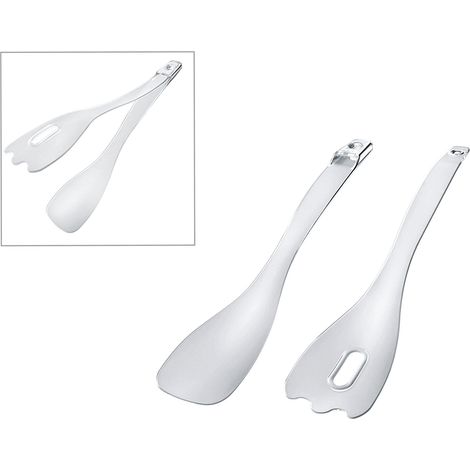 Salatbesteck 2-in-1 Kunststoff Transparent 28cm Tweengs - Metaltex (1/4)