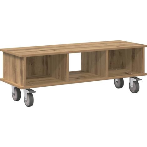 TV Stand Artisan Oak 100 x 35 x 35 cm Engineered Wood vidaXL