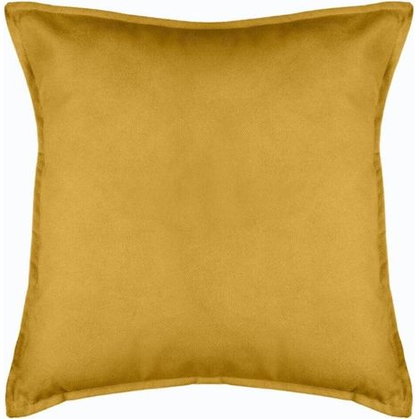 Coussin Déhoussable "Lilou" 45x45cm Ocre (1/5)