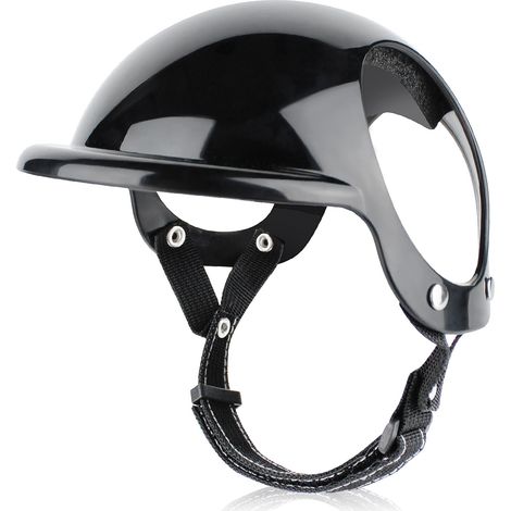 Casque pour animaux de compagnie Nouveau chapeau Chien Chat Moto Casque de sécurité Chapeau Accessoires Chapeau Couvre-chef (1/3)