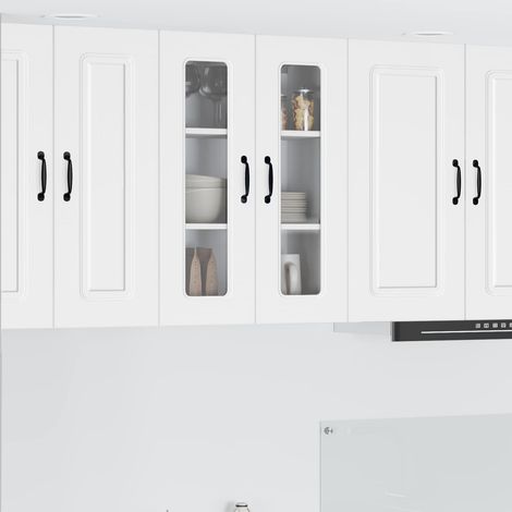 vidaXL Dishwasher Panel Kalmar White 60 x 31 x 80 cm Engineered Wood (1/5)