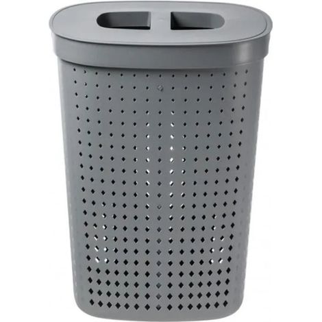Cesto per biancheria plast-team seoul 61 l capacità plastica (1/3)