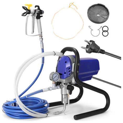 750W High Pressure Airless Sprayer, Electric Paint Spraying Machine, for Dispersion/Latex Paints, Varnishes & Stains (1/5)