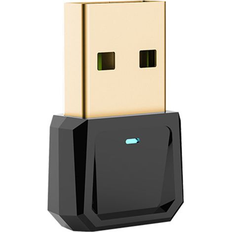 adaptador Bluetooth 5.0, transmisor/receptor USB, plug and play, para portátil, ratón y teclado. (1/5)