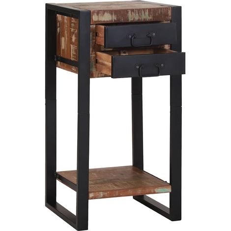 Maison Exclusive - Tavolino Multicolore 40 x 40 x 80 cm Legno Recuperato Massello