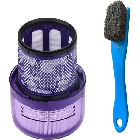 Waschbarer Filter für Dyson V11, SV14, V15 Detect, Ersatzfilter für Torque Drive Pet Absolute Series Akku-Staubsauger mit Grobborstenbürste (V11) (1) Thsinde