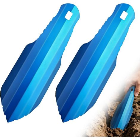 20,5 cm Truelle de Randonnée Ultralégère, Lot de 2 Pelle de Camping en Aluminium, Pelle Portable Durable et Résistante à la Rouille pour la Randonnée Le Camping la Survie et Les Voyages (1/5)