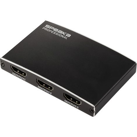 SpeaKa Professional SP-HDMIS-210 3 Port HDMI-Splitter Ultra HD-fähig 3480 x 2160 Pixel Schwarz (1/5)
