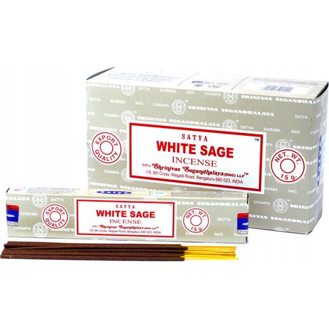 Varitas de incienso de salvia blanca Satya 15 g (1/3)
