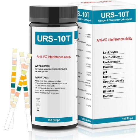 YMYNY Test eau potable,potable Kit de test d'eau,10 in 1 bandelettes de test d'eau,Lot de Bandelette Piscine,qualité de l'eau à domicile,Kit D'analyse de L'eau Potable (1/5)