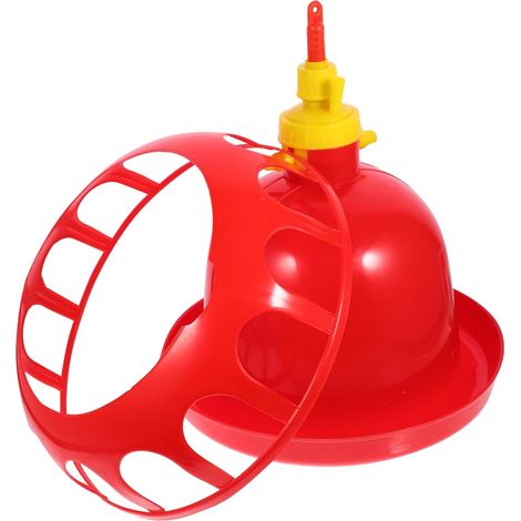 1Pièce Abreuvoir Automatique pour Volaille Épaissi Distributeur Eau pour Poules Et Canards Abreuvement Pratique pour Usage Rouge (1/5)