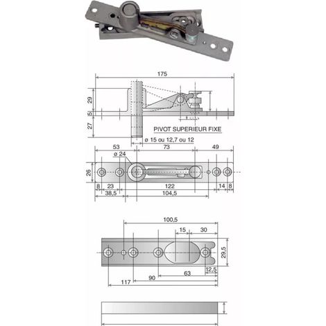 ENS. SUP.DROIT MDEP DOUBLE ACTION POUR 8660TH ET 9210TH BOIS/METAL