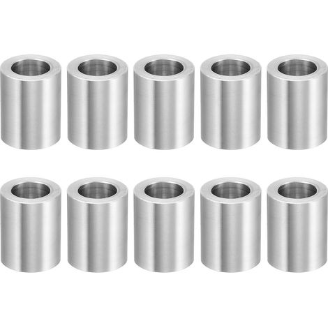 Entretoises en Aluminium M12, 10 Pièces Entretoise en Métal en Aluminium 12,7 mm Id x 20 mm Od x 25,4 mm L Entretoise en Aluminium à Vis à Tête Ronde Pour Vis de 1/2" Ou M12 (1/5)