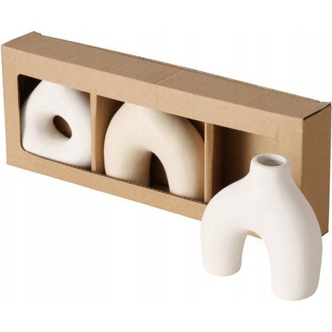 Boltze METTY set di 3 vasi decorativi opaco 10 cm