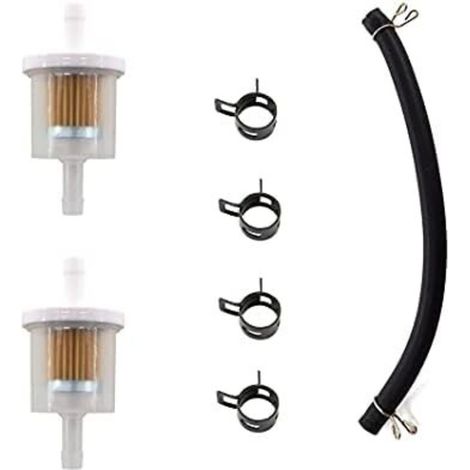 2X Filtre À Carburant - Essence - 07-107 - Compatible AM108356 493629 691035 34279A - Tuyau 6 mm x 9 mm (1/4)