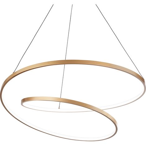 Sospensione Moderna Oz Metallo Ottone Led 48W 3000K Luce Calda D60Cm Dali (1/2)