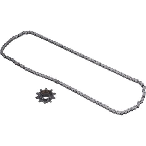 Chaîne 415 110 maillons avec pignon d'entraînement pour moteur de vélo électrique 49cc 66cc 80cc pièces de rechange (1/5)