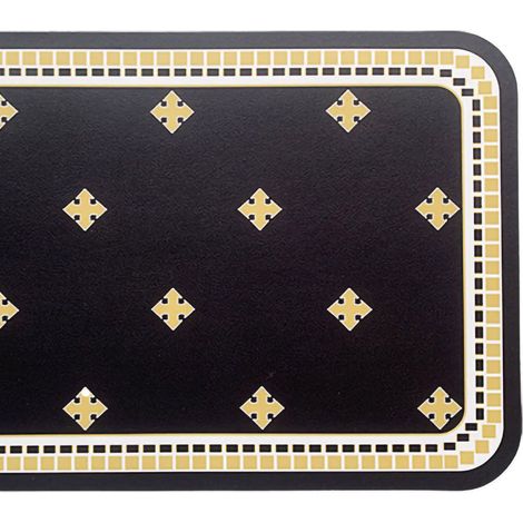 Heat Insulation Table Mat PVC Double Sided Texture Placemat for Hotel Restaurant Kitchen Type1 45x30cm