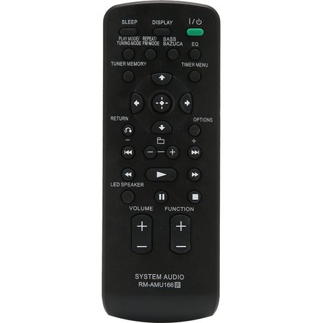 RMAMU166 Ersatzfernbedienung für Sony HiFi-Audiosysteme, kompatibel mit Audio-Steuerungssystemen. (1/5)