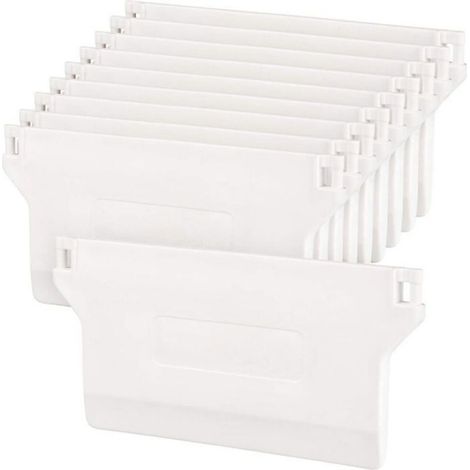 Plaque de Lestage Store Californien - Kit de Réparation Poids de Store Vertical de Rechange 89 mm - Blanc (10 pcs) (1/3)