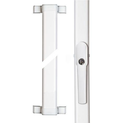 Poignée pour serrure fenêtre ou porte fenêtre 5 points blanc (1/3)