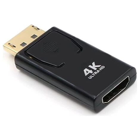 Displayport vers Hdmi Adaptateur, Adaptateur Compatible avec Ordinateur De Bureau/Pc De Bureau/Pc/Moniteur/HDTV, Adapté Aux éQuipements Displayport Et Hdmi Connexion (1/5)