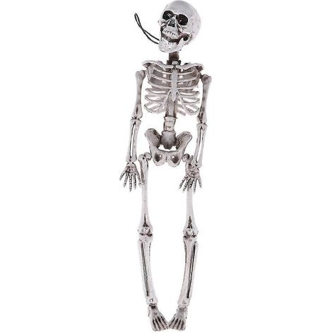 2 piezas de decoración de Halloween, esqueleto de simulación de calavera, mini esqueleto de juguete (1/5)