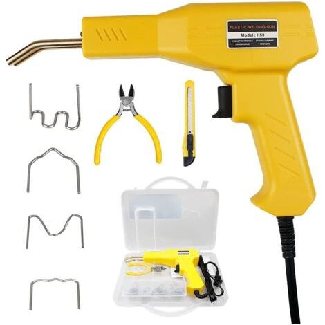 Saldatrice portatile per plastica, 50W, pistola per saldatura plastica, dispositivo di saldatura manuale, graffatrice termica per paraurti in PVC, saldatrice per autoveicoli, spina europea (1/5)